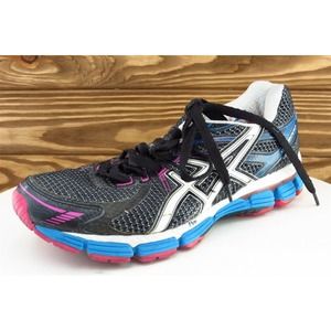 Asics GT-2000 Women Size 7.5 M Black Running Mesh T2k7n
